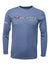 VEXUS® Heather Royal Performance L/S Tee
