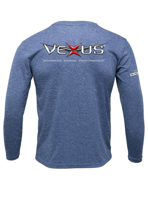 VEXUS® Heather Royal Performance L/S Tee