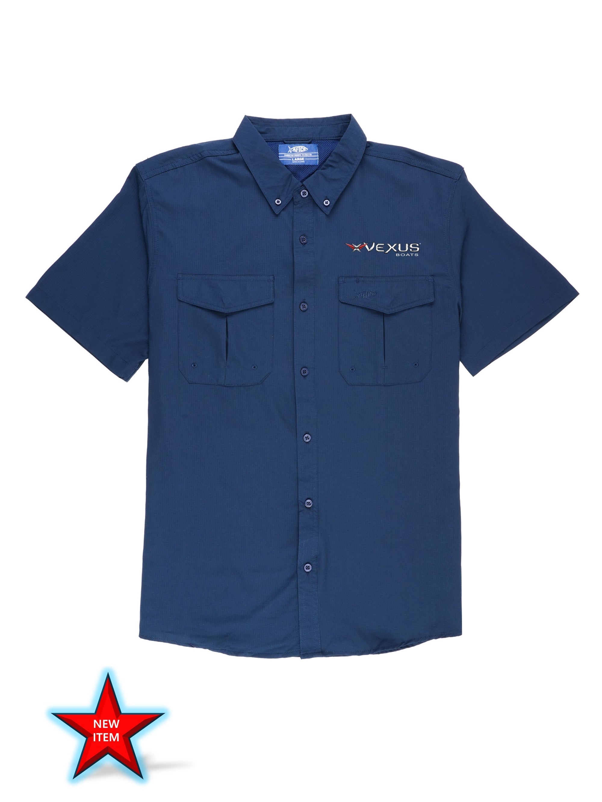 VEXUS® / AFTCO Navy Rangle Shirt