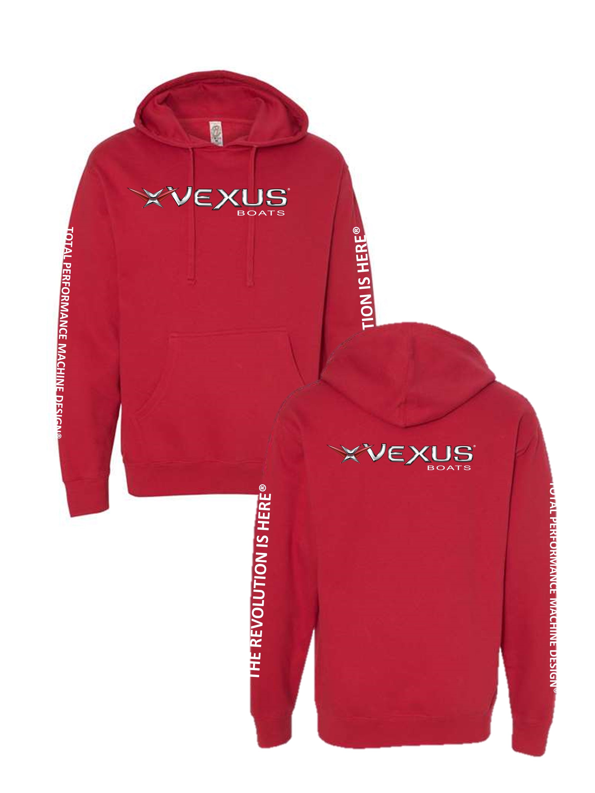 トップス 24AW CONCEPT LOGO EMBROIDERY SWEAT TOP VEXUS® Red Corporate Logo Pullover Hood - VexusGear