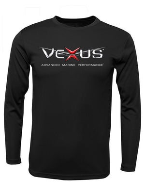 VEXUS® Black Performance LS Logo Tee