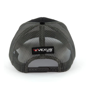 VEXUS® Black / Grey Mesh Iridescent Wingman Logo Hat