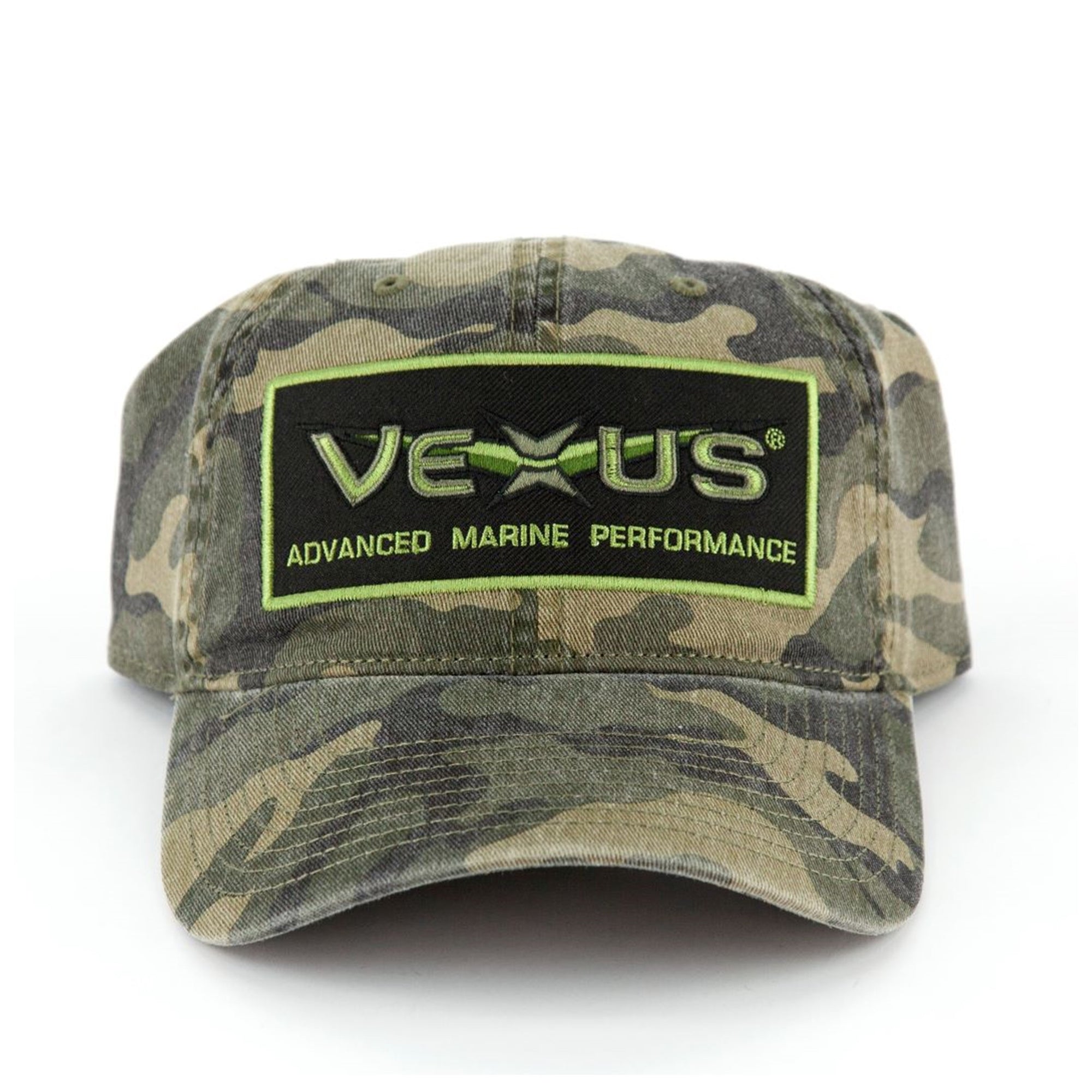 VEXUS® Washed Classic Camo Patch Hat