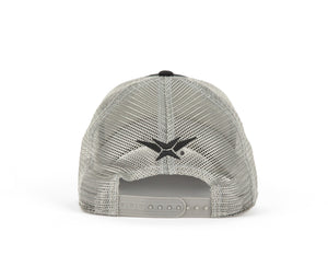 VEXUS® Black/Grey Mesh Iridescent Logo Hat