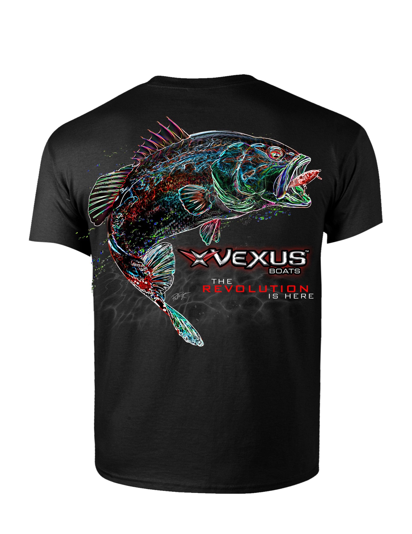 VEXUS® Black Neon Bass Tee - VexusGear / Topwater Brands