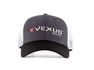 VEXUS® Graphite/White Mesh Logo Hat