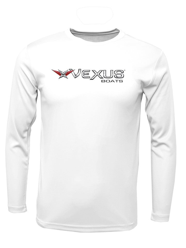 VEXUS® White Performance LS Logo Tee
