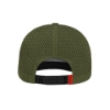 Back view of Vexus Olive Performance Hat with perforated panels and adjustable snapback