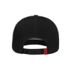 Back view of Vexus Black Performance Cap with perforated panels and adjustable snapback