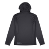 Military green long‑sleeve performance hoodie, back view, with small ‘Advanced Performance’ text near lower hem