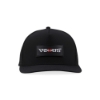 Front view of Black Performance Cap with black Vexus logo patch